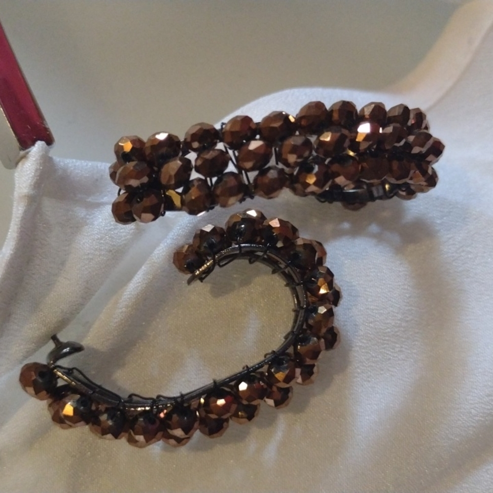Brown earrings